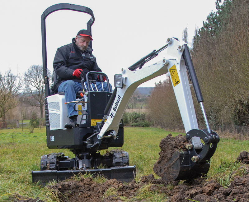 Bobcat mini-excavator