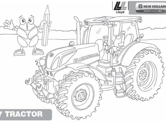 Modern Tractor coloring page  Free Printable Coloring Pages