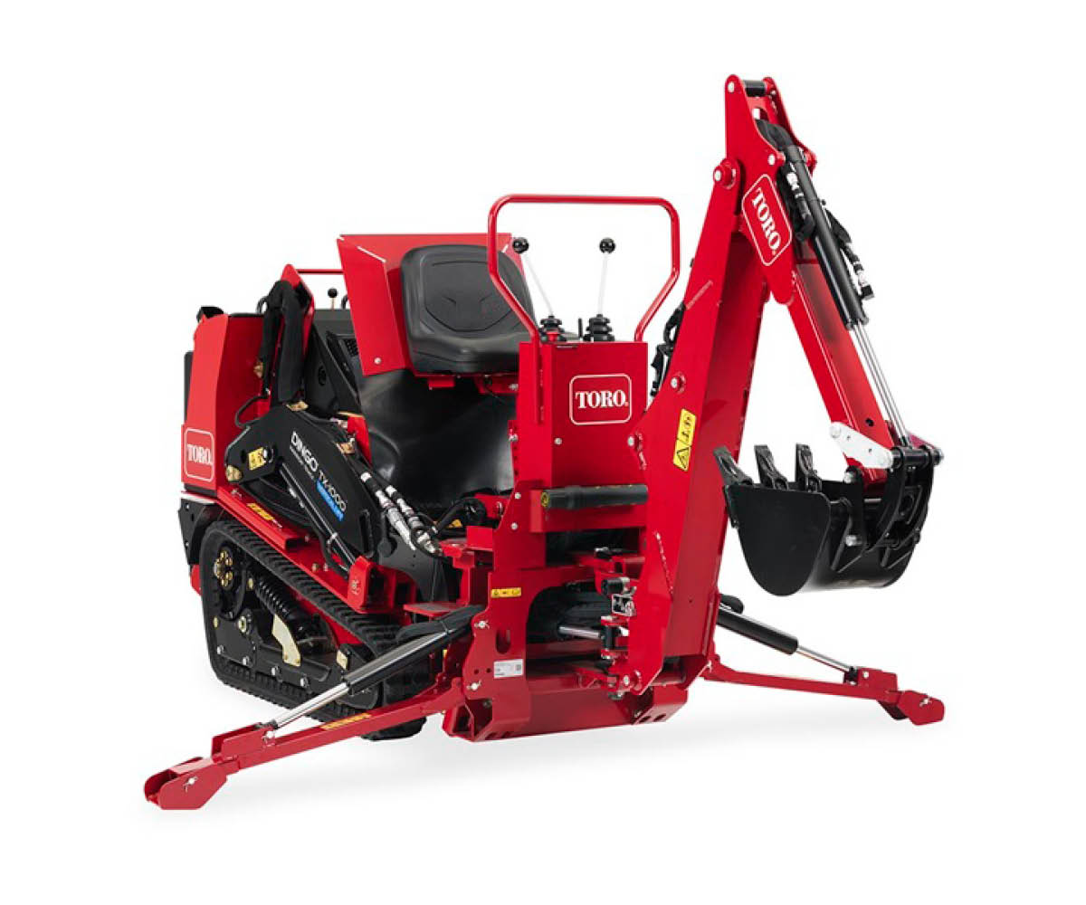 Backhoe attachment for Toro Dingo